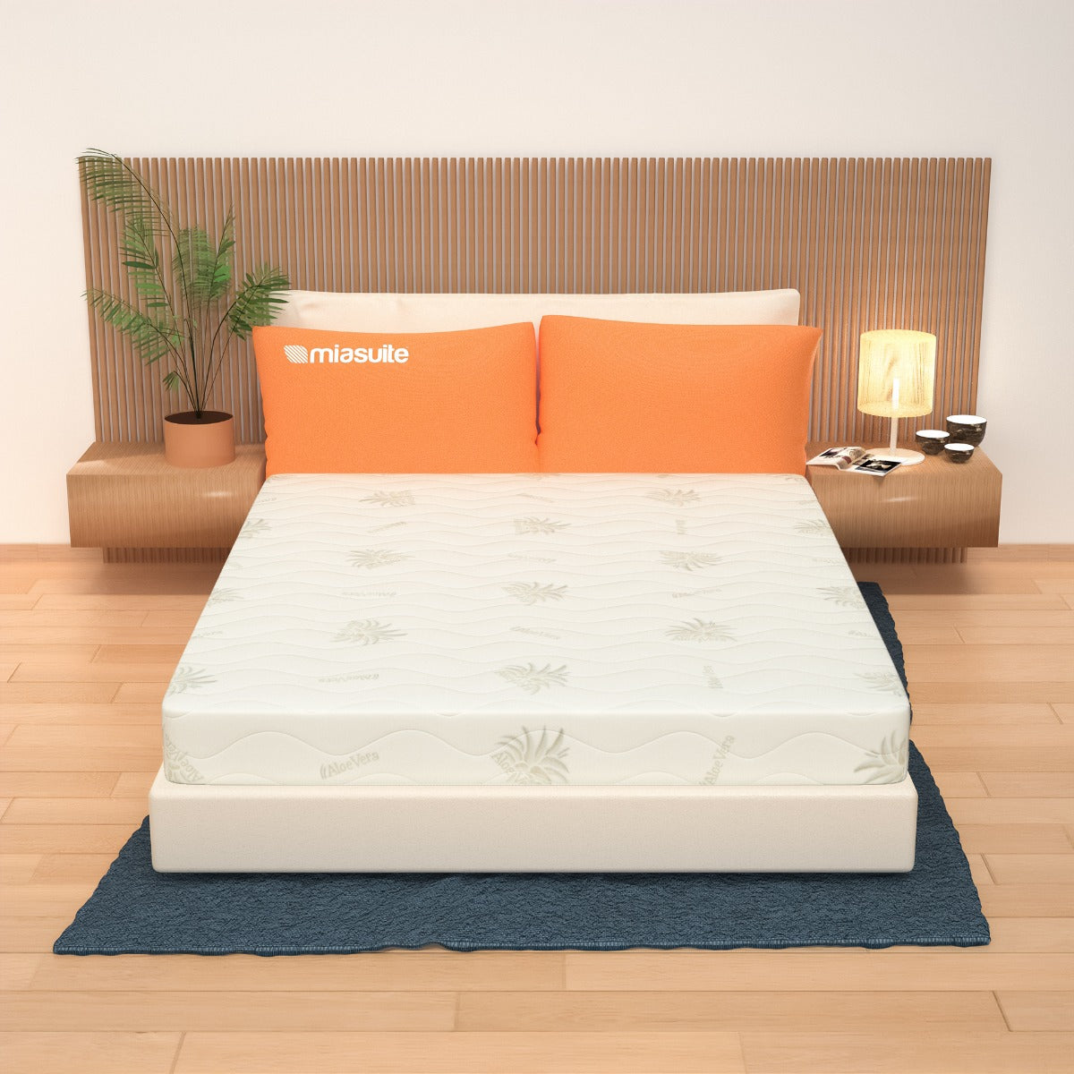 Colchón Espuma Viscoelástica Desenfundable, Alto 17 cm - áloe Vera | Baldo