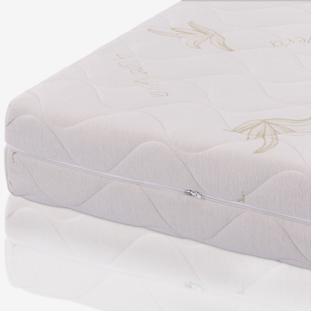 Colchón en Espuma Viscoelástica Desenfundable, 25 cm - áloe Vera | Premium