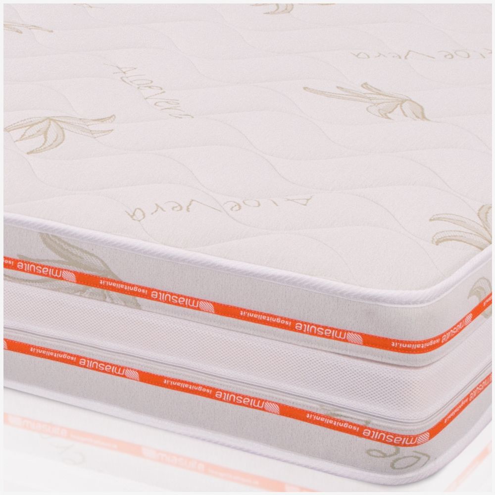 Colchón de Espuma Viscoelástica, altura 25 cm - Revestimiento en áloe Vera | Top H25